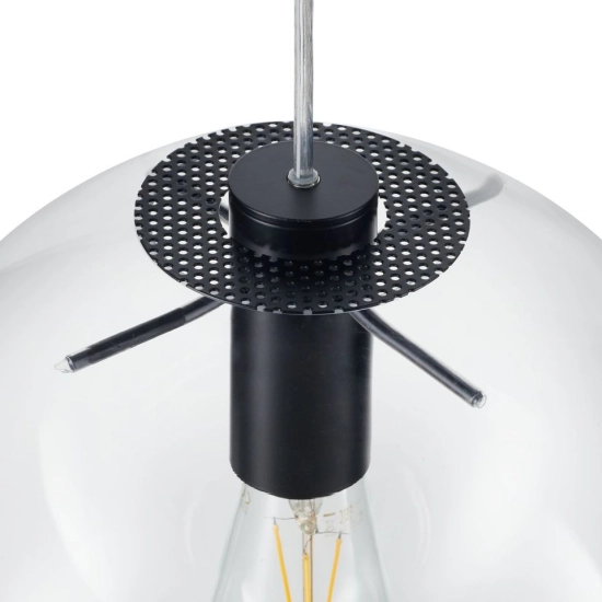 Lampa wisząca TONDA czarna 25 cm - zdjęcie produktu