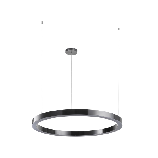 Lampa wisząca CIRCLE 100 cm - LED, ring tytan szczotkowany - zdjęcie produktu