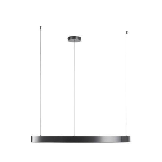 Lampa wisząca CIRCLE 100 cm - LED, ring tytan szczotkowany - zdjęcie produktu