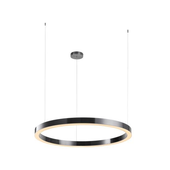 Lampa wisząca CIRCLE 100 cm - LED, ring tytan szczotkowany - zdjęcie produktu