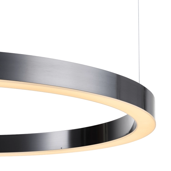 Lampa wisząca CIRCLE 100 cm - LED, ring tytan szczotkowany - zdjęcie produktu
