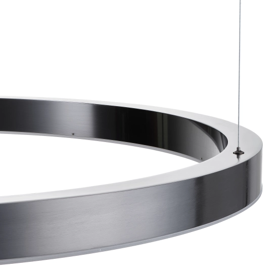 Lampa wisząca CIRCLE 100 cm - LED, ring tytan szczotkowany - zdjęcie produktu