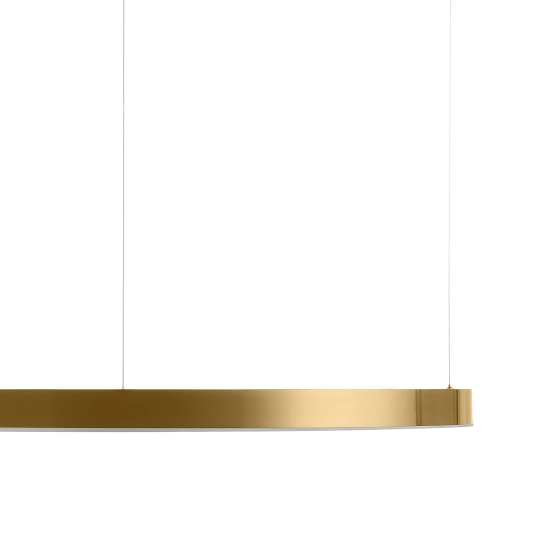 Lampa wisząca CIRCLE 100 cm - LED, ring mosiądz szczotkowany - zdjęcie produktu