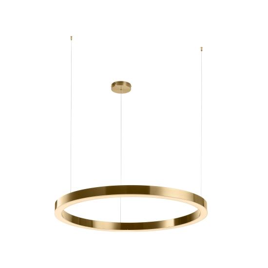 Lampa wisząca CIRCLE 100 cm - LED, ring mosiądz szczotkowany - zdjęcie produktu