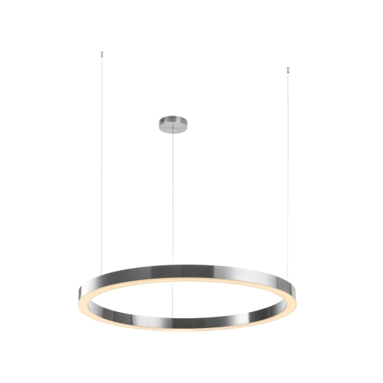 Lampa wisząca CIRCLE 100 cm - LED, ring nikiel szczotkowany - zdjęcie produktu