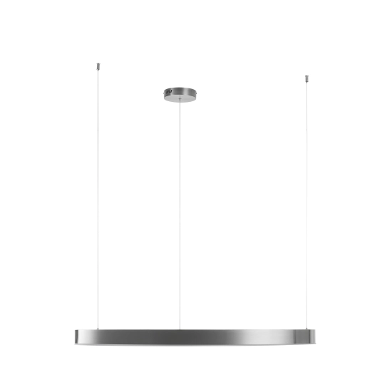 Lampa wisząca CIRCLE 100 cm - LED, ring nikiel szczotkowany - zdjęcie produktu