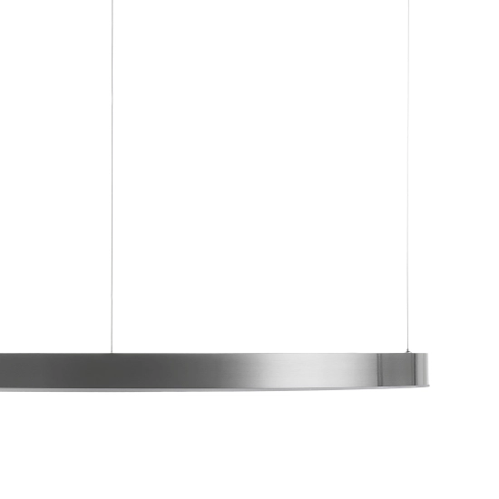 Lampa wisząca CIRCLE 100 cm - LED, ring nikiel szczotkowany - zdjęcie produktu