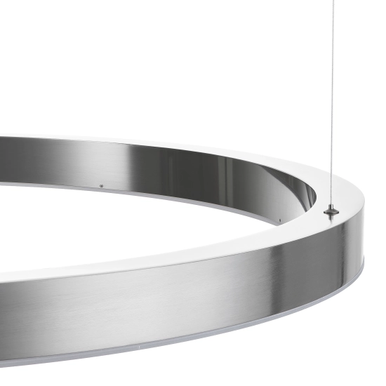 Lampa wisząca CIRCLE 100 cm - LED, ring nikiel szczotkowany - zdjęcie produktu