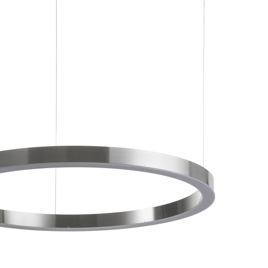 Lampa wisząca CIRCLE 100 cm - LED, ring nikiel szczotkowany - zdjęcie produktu
