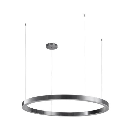 Lampa wisząca CIRCLE 120 cm - LED, ring tytan szczotkowany - zdjęcie produktu