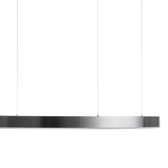 Lampa wisząca CIRCLE 120 cm - LED, ring tytan szczotkowany - zdjęcie produktu