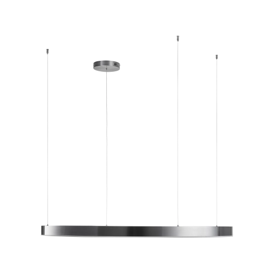Lampa wisząca CIRCLE 120 cm - LED, ring tytan szczotkowany - zdjęcie produktu