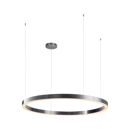Lampa wisząca CIRCLE 120 cm - LED, ring tytan szczotkowany - zdjęcie produktu