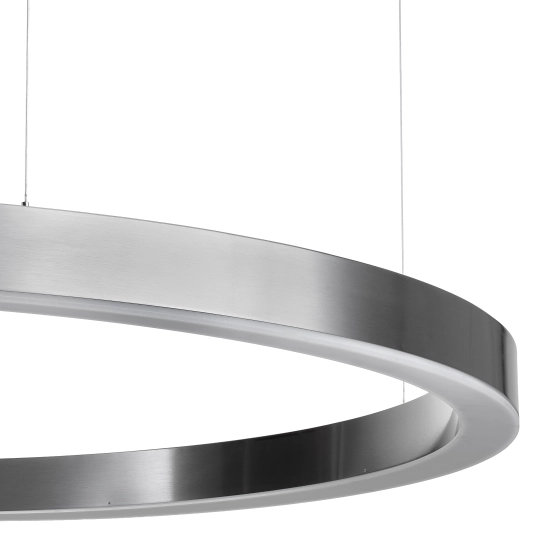 Lampa wisząca CIRCLE 120 cm - LED, ring tytan szczotkowany - zdjęcie produktu