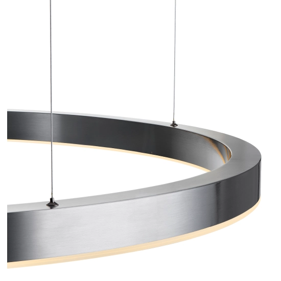 Lampa wisząca CIRCLE 120 cm - LED, ring tytan szczotkowany - zdjęcie produktu