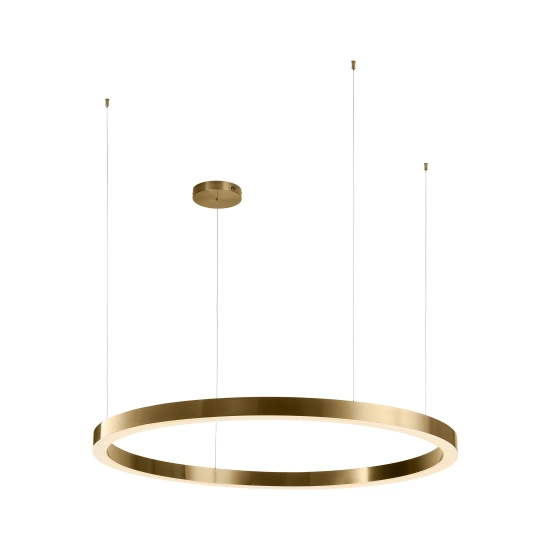 Lampa wisząca CIRCLE 120 cm - LED, ring mosiądz szczotkowany - zdjęcie produktu