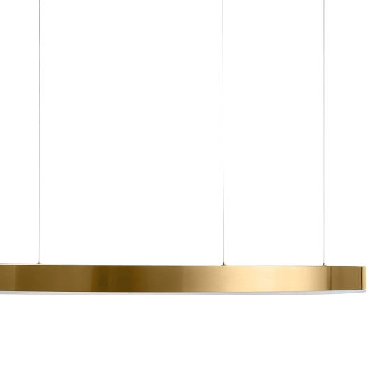 Lampa wisząca CIRCLE 120 cm - LED, ring mosiądz szczotkowany - zdjęcie produktu