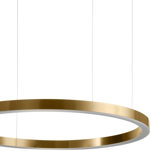 Lampa wisząca CIRCLE 120 cm - LED, ring mosiądz szczotkowany - zdjęcie produktu
