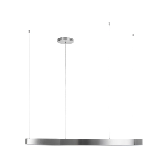 Lampa wisząca CIRCLE 120 cm - LED, ring nikiel szczotkowany - zdjęcie produktu