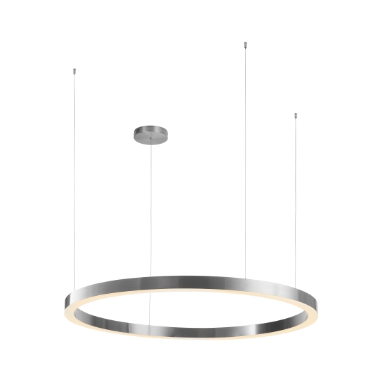 Lampa wisząca CIRCLE 120 cm - LED, ring nikiel szczotkowany - zdjęcie produktu