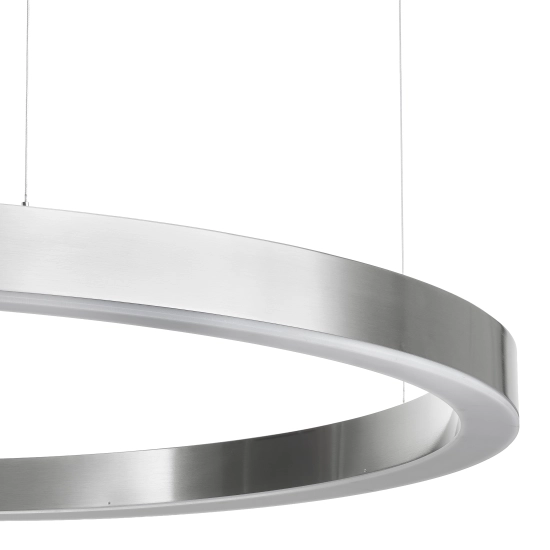 Lampa wisząca CIRCLE 120 cm - LED, ring nikiel szczotkowany - zdjęcie produktu