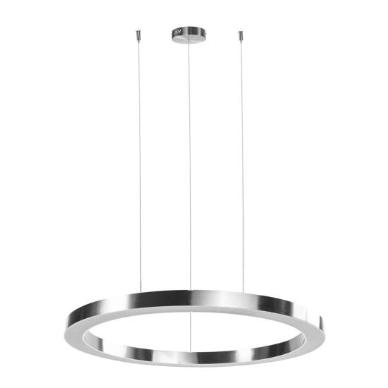 Lampa wisząca CIRCLE 3 40+60+60 cm - LED, ringi nikiel szczotkowany na 1 podsufitce - zdjęcie produktu