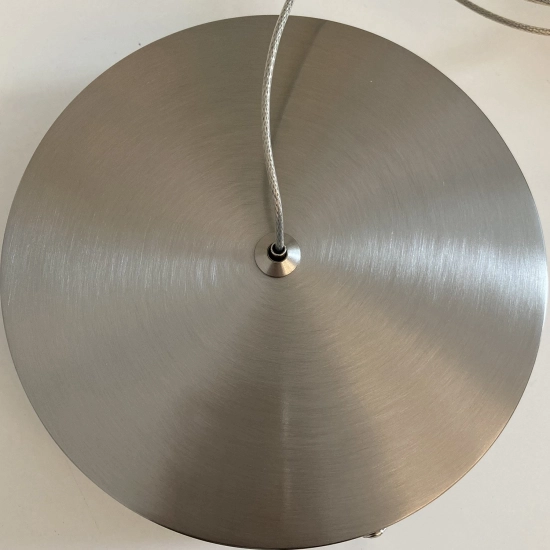 Lampa wisząca CIRCLE 3 40+60+60 cm - LED, ringi nikiel szczotkowany na 1 podsufitce - zdjęcie produktu