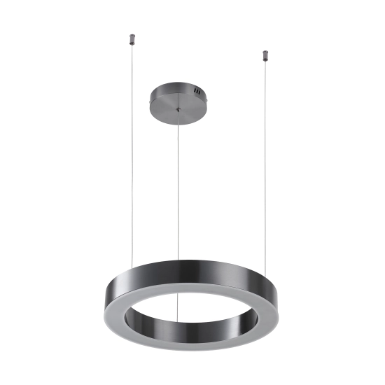 Lampa wisząca CIRCLE 40 cm - LED, ring tytan szczotkowany - zdjęcie produktu