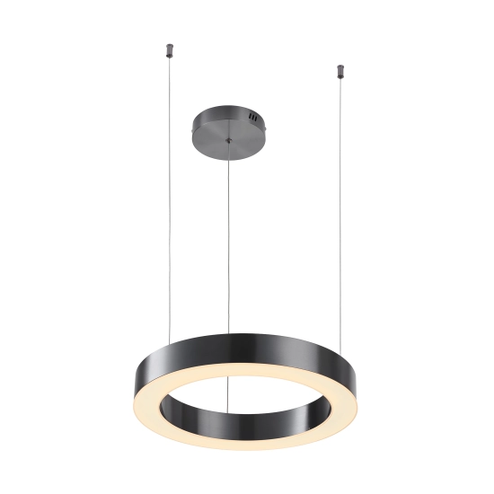 Lampa wisząca CIRCLE 40 cm - LED, ring tytan szczotkowany - zdjęcie produktu