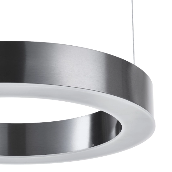 Lampa wisząca CIRCLE 40 cm - LED, ring tytan szczotkowany - zdjęcie produktu
