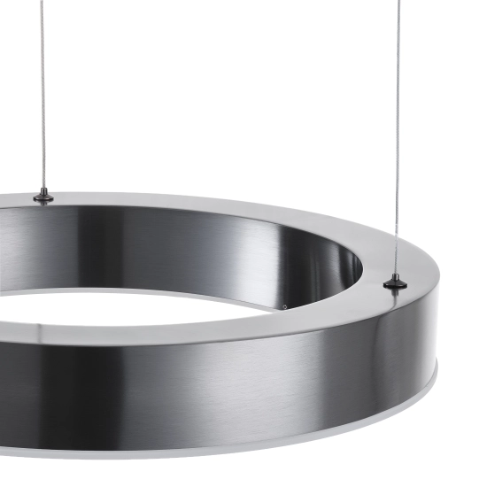 Lampa wisząca CIRCLE 40 cm - LED, ring tytan szczotkowany - zdjęcie produktu