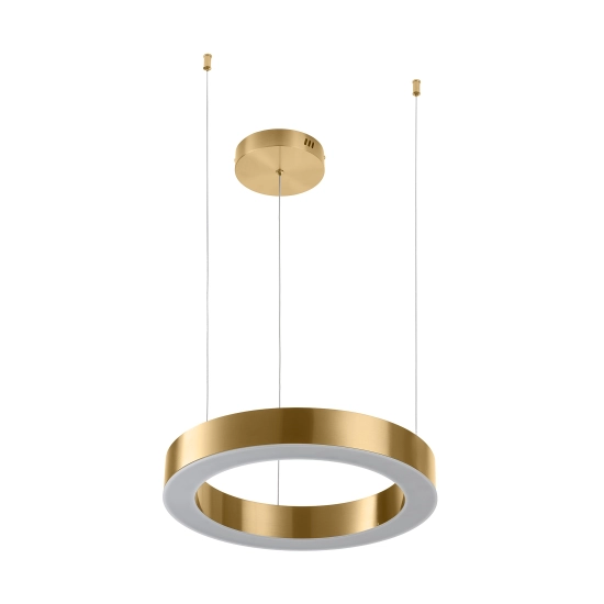 Lampa wisząca CIRCLE 40 cm - LED, ring mosiądz szczotkowany - zdjęcie produktu
