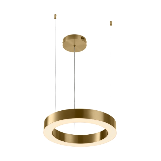 Lampa wisząca CIRCLE 40 cm - LED, ring mosiądz szczotkowany - zdjęcie produktu