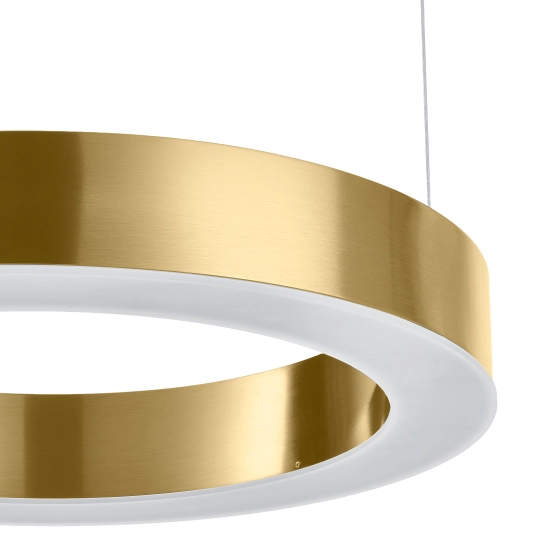 Lampa wisząca CIRCLE 40 cm - LED, ring mosiądz szczotkowany - zdjęcie produktu