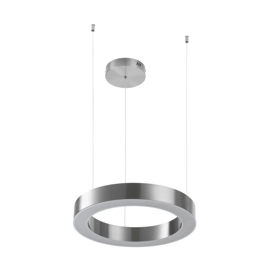 Lampa wisząca CIRCLE 40 cm - LED, ring nikiel szczotkowany - zdjęcie produktu