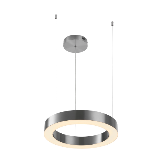 Lampa wisząca CIRCLE 40 cm - LED, ring nikiel szczotkowany - zdjęcie produktu