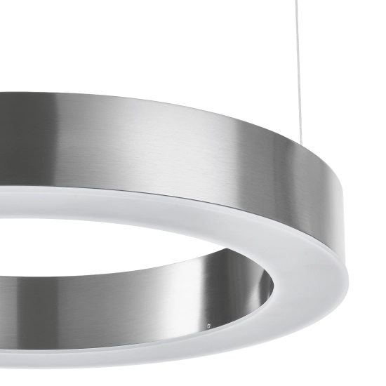 Lampa wisząca CIRCLE 40 cm - LED, ring nikiel szczotkowany - zdjęcie produktu