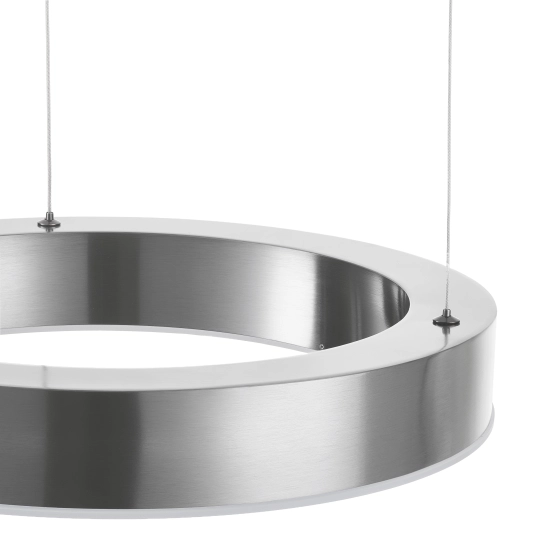 Lampa wisząca CIRCLE 40 cm - LED, ring nikiel szczotkowany - zdjęcie produktu