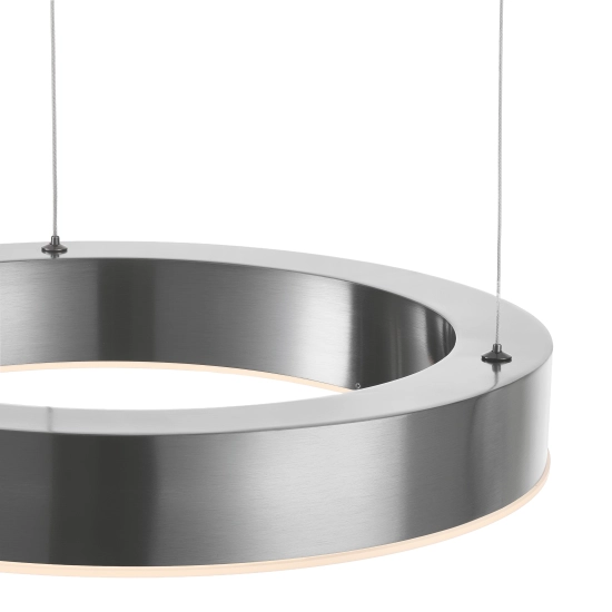 Lampa wisząca CIRCLE 40 cm - LED, ring nikiel szczotkowany - zdjęcie produktu