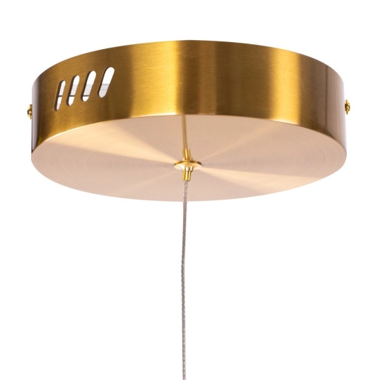 Lampa wisząca CIRCLE 3 60+80+80 cm - LED, ringi mosiądz szczotkowany na 1 podsufitce - zdjęcie produktu