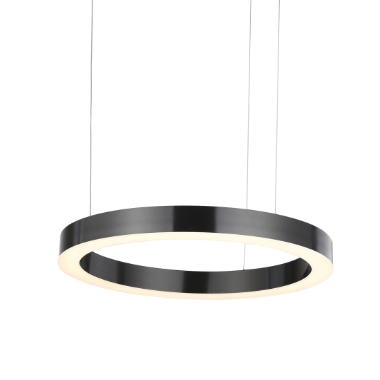 Lampa wisząca CIRCLE 2 60+80 cm - LED, ringi tytan szczotkowany na 1 podsufitce - zdjęcie produktu