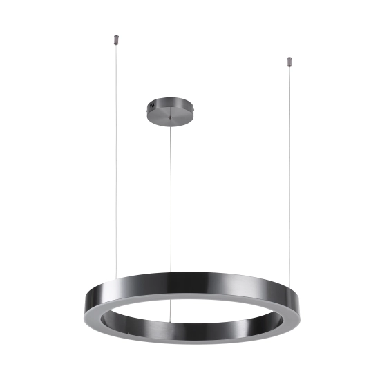 Lampa wisząca CIRCLE 60 cm - LED, ring tytan szczotkowany - zdjęcie produktu