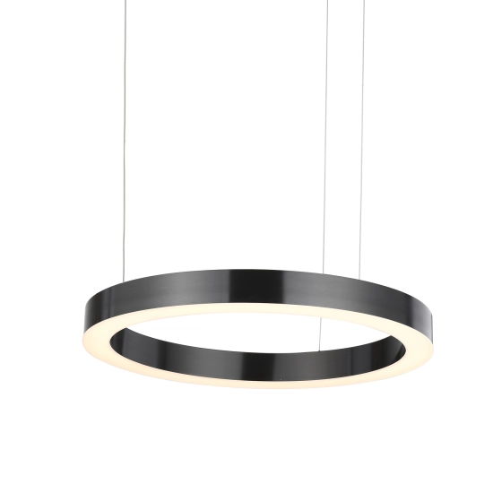 Lampa wisząca CIRCLE 60 cm - LED, ring tytan szczotkowany - zdjęcie produktu