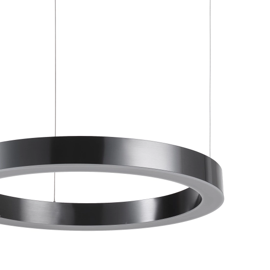 Lampa wisząca CIRCLE 60 cm - LED, ring tytan szczotkowany - zdjęcie produktu