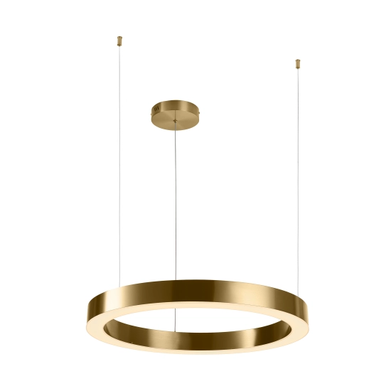 Lampa wisząca CIRCLE 60 cm - LED, ring mosiądz szczotkowany - zdjęcie produktu