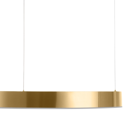 Lampa wisząca CIRCLE 60 cm - LED, ring mosiądz szczotkowany - zdjęcie produktu