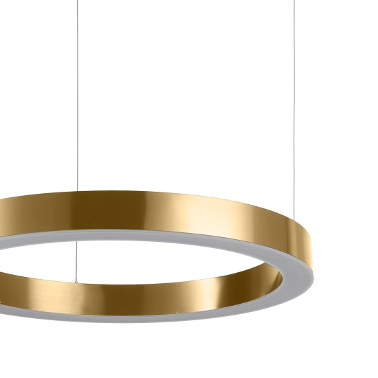 Lampa wisząca CIRCLE 60 cm - LED, ring mosiądz szczotkowany - zdjęcie produktu