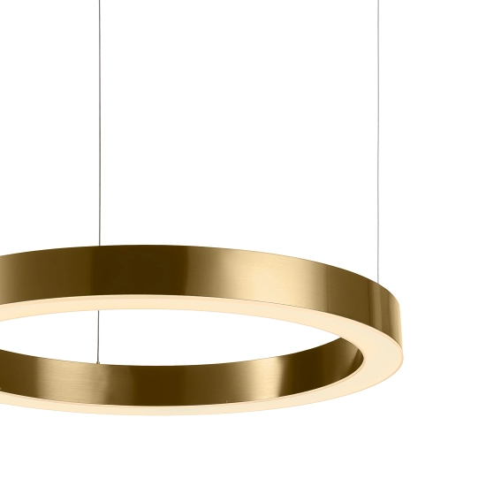 Lampa wisząca CIRCLE 60 cm - LED, ring mosiądz szczotkowany - zdjęcie produktu