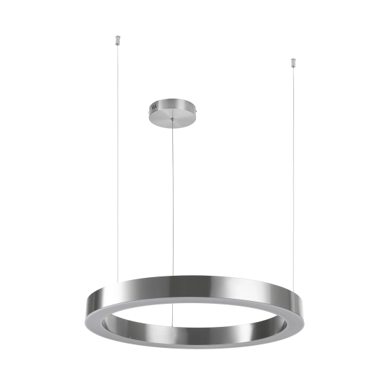 Lampa wisząca CIRCLE 60 cm - LED, ring nikiel szczotkowany - zdjęcie produktu