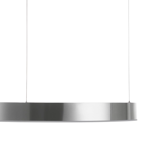Lampa wisząca CIRCLE 60 cm - LED, ring nikiel szczotkowany - zdjęcie produktu